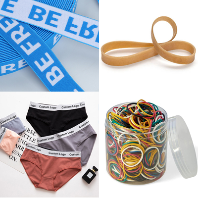 The difference between elastic bands and rubber bands